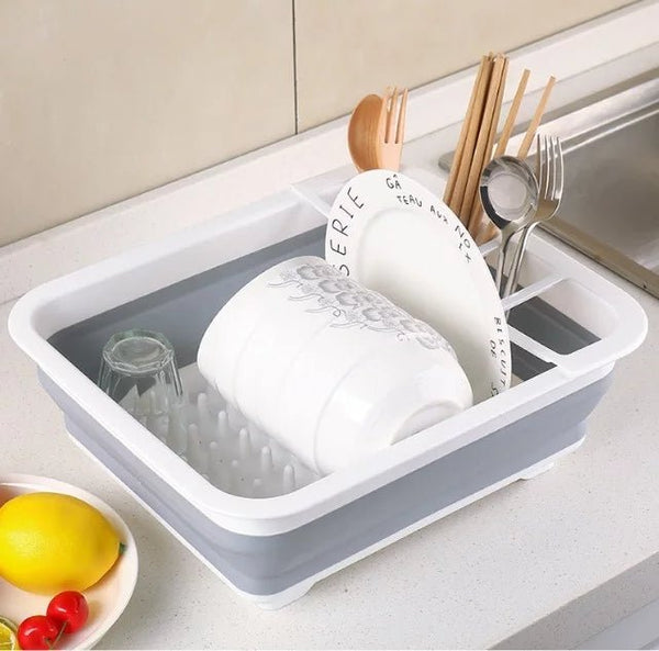 Silicone foldable drainer dish rack - All-In-One Store