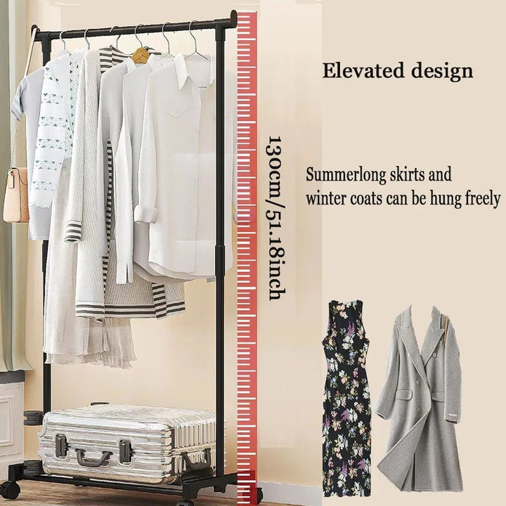 Single Pole Telescopic Clothes Rack - All-In-One Store