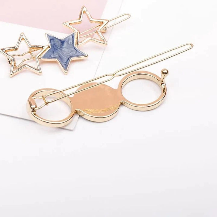 Star & Round Metal Hairpins - All-In-One Store