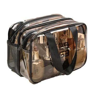 Stylish Dual-Zip Cosmetic Storage Bag - All-In-One Store