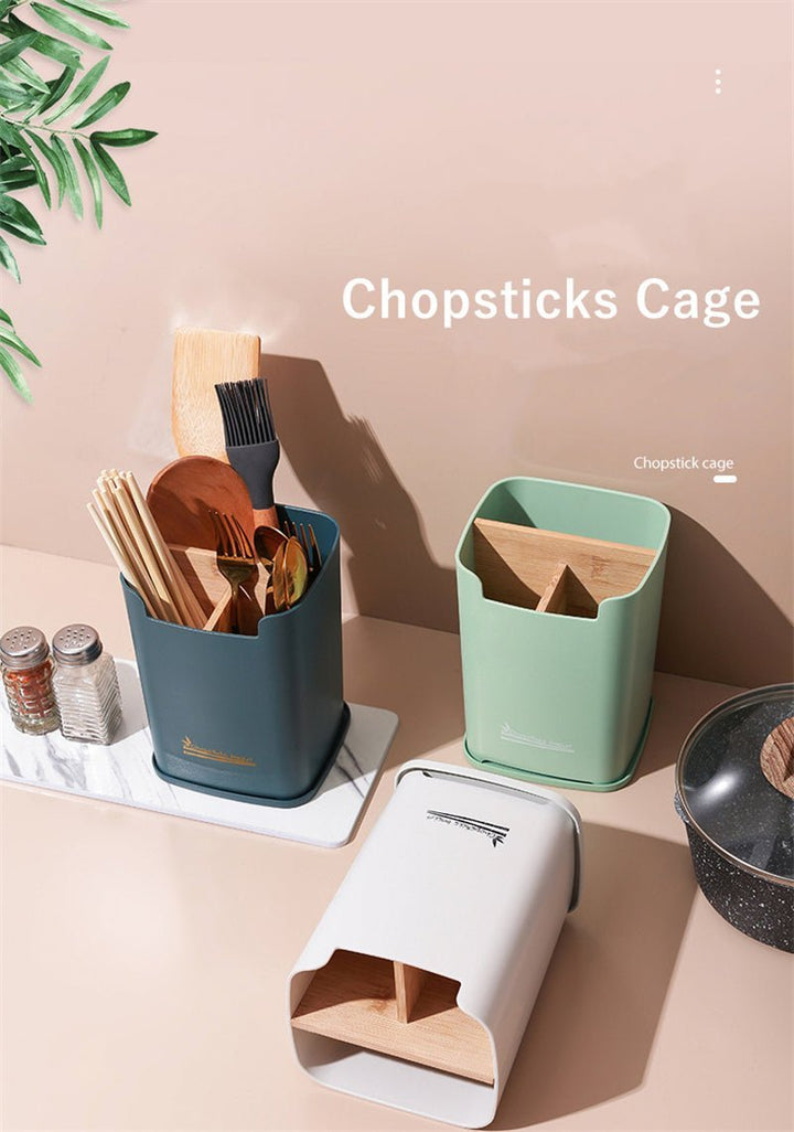 Tableware Wood Chopstick Cage - All-In-One Store