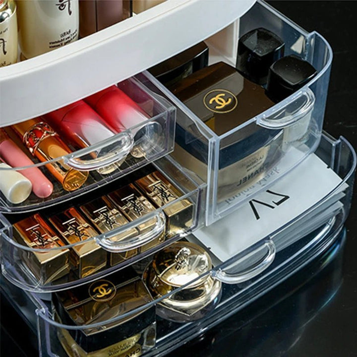 Transparent Cosmetics Storage Box - All-In-One Store