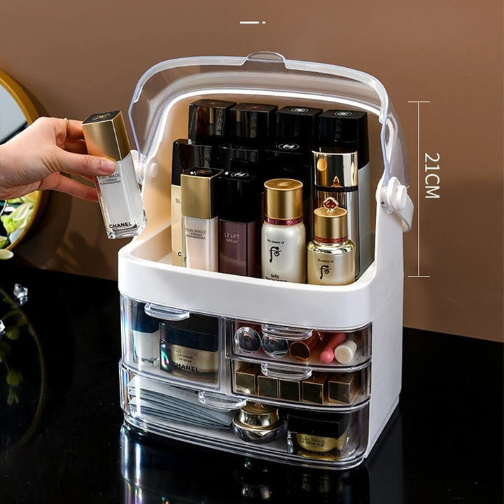 Transparent Cosmetics Storage Box - All-In-One Store