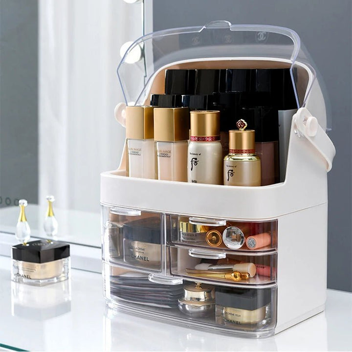 Transparent Cosmetics Storage Box - All-In-One Store