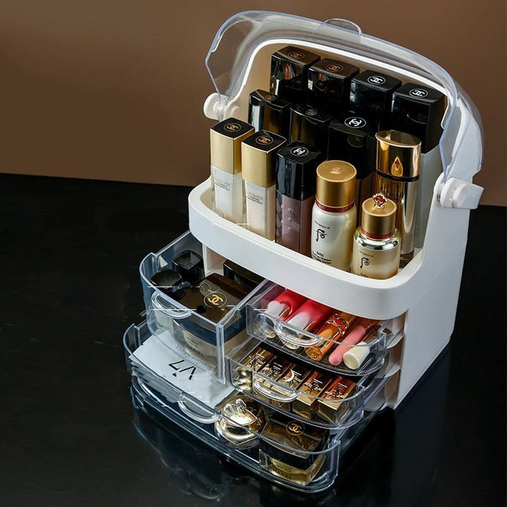 Transparent Cosmetics Storage Box - All-In-One Store