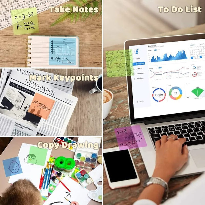 Transparent Waterproof and Traceable Sticky Notes - All-In-One Store