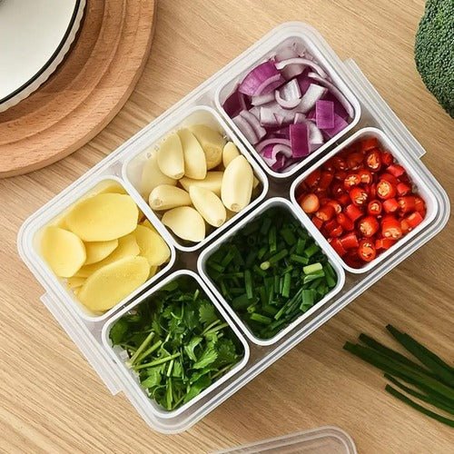 Vegetable & Fruit Storage Box With Lid - All-In-One Store