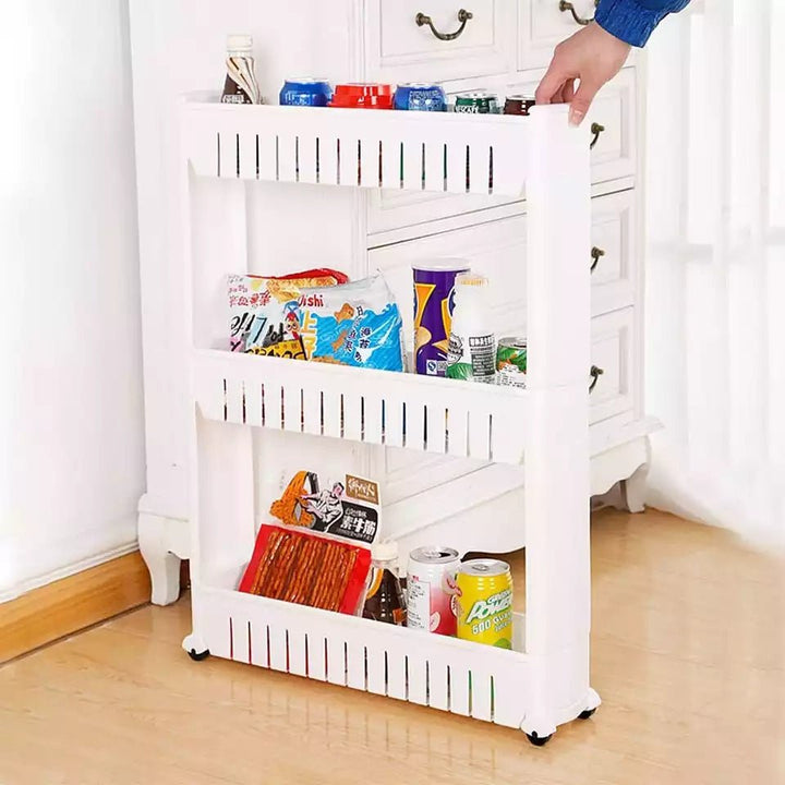 White 3 layers trolley - All-In-One Store