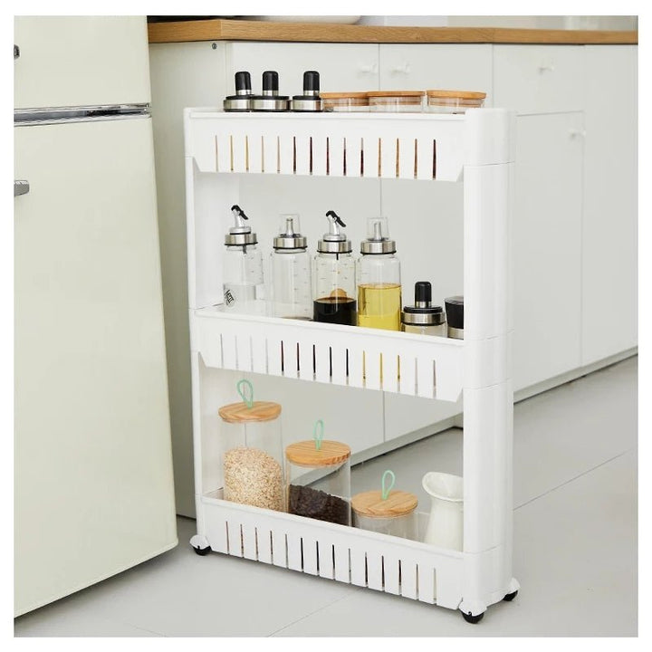 White 3 layers trolley - All-In-One Store