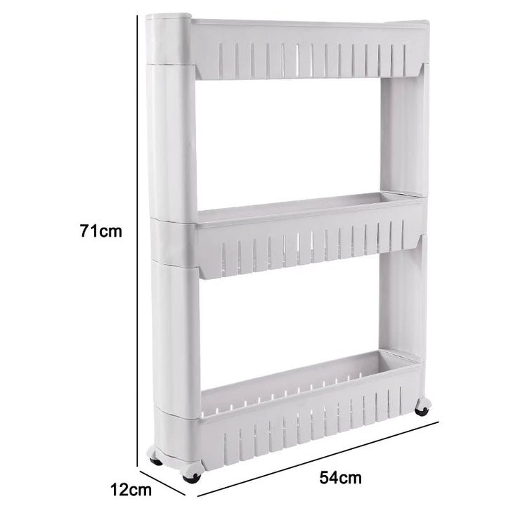 White 3 layers trolley - All-In-One Store