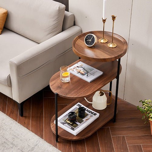 Wooden 3 tier side table - All-In-One Store