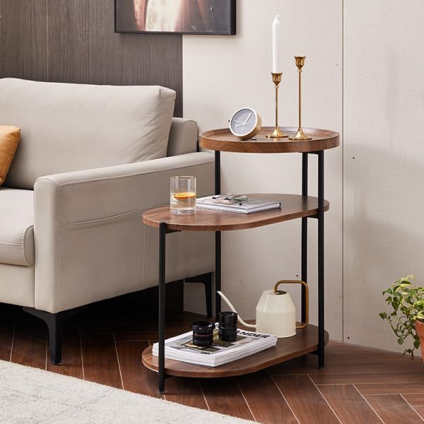 Wooden 3 tier side table - All-In-One Store